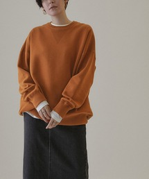 SALON adam et rope' | スウェットライクオーバーサイズニット【洗える】(スウェット)