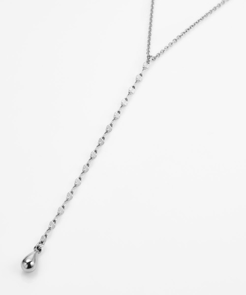 Canal 4℃(カナルヨンドシー)の「【WEB限定】ステンレス ネックレス(ネックレス・レディース・シルバー・FREE)」の2枚目の写真
