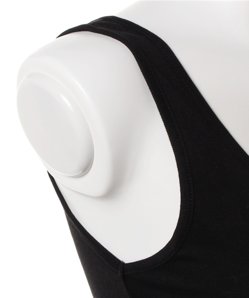 MOUSSY(マウジー)の「BASIC TANK J(タンクトップ・レディース・オフホワイト/ブラック系その他/ブラック・1/2)」の7枚目の写真