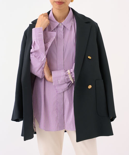 IENA（イエナ）の「ドライウール W前オーバージャケット