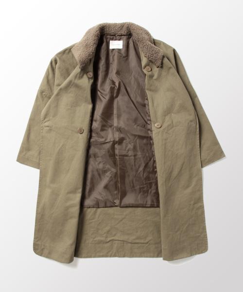 CAROLINA GLASER（カロリナ グレイサー）の「CAROLINA GLASER / ゆるトレンチ ボアコート（その他アウター・レディース・ネイビー/カーキ・ONE SIZE）」の13枚目の写真