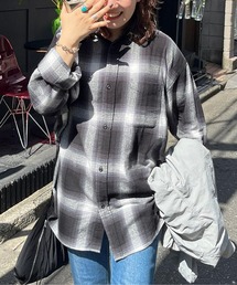 CPCM | オンブレチェックビッグネルシャツ(シャツ/ブラウス)