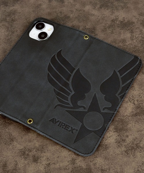 AVIREX(アヴィレックス)の「iPhone17/17Pro/17ProMax/Air iPhone17e iPhone16/16Pro/16e/16ProMax/15/15Pro/14/13 アヴィレックス 「スエード手帳」(スマホケース/カバー・メンズ・ブラック/グレー/カーキ・iPhone 15/iPhone 15 Pro/iPhone 16 Pro Max/iPhone 16 Pro/iPhone 16/iPhone 16e/17e/iPhone 17 Pro Max/iPhone 17/iPhone Air/iPhone 17 Pro)」の7枚目の写真