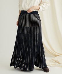 CRAFT STANDARD BOUTIQUE | 配色ストライプニットスカート　◆(スカート)