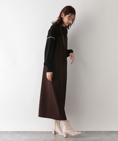 GLOBAL WORK（グローバルワーク）の「メルティパイピングプルオーバー/904806（ニット/セーター・レディース・グリーン系その他/ブラック系その他/グレー系その他/ベージュ系その他/ホワイト系その他・MEDIUM/LARGE）」の11枚目の写真