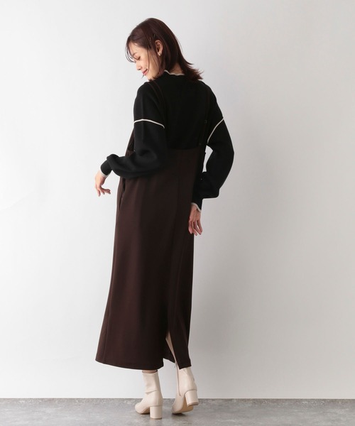 GLOBAL WORK（グローバルワーク）の「メルティパイピングプルオーバー/904806（ニット/セーター・レディース・グリーン系その他/ブラック系その他/グレー系その他/ベージュ系その他/ホワイト系その他・MEDIUM/LARGE）」の12枚目の写真