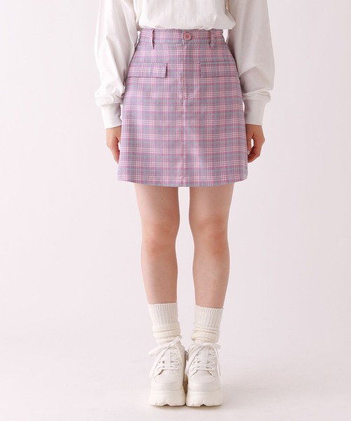 repipi armario（レピピ アルマリオ）の「フラップポケスカパン（スカート・キッズ・ブラウン系その他/パープル系その他/グリーン系その他・SMALL/MEDIUM/LARGE）」の7枚目の写真