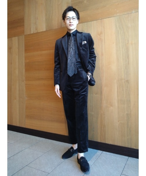 Perfect Suit FActory（パーフェクトスーツファクトリー）の「【形態安定】セミワイド　長袖ワイシャツ　濃色無地　ブラック/ネイビー/ブラウン（ビジネスシャツ・メンズ・ブラック/ネイビー/ブラウン/ワインレッド・首回り43cm-裄丈86cm/首回り37cm-裄丈80cm/首回り39cm-裄丈82cm/首回り41cm-裄丈84cm）」の10枚目の写真