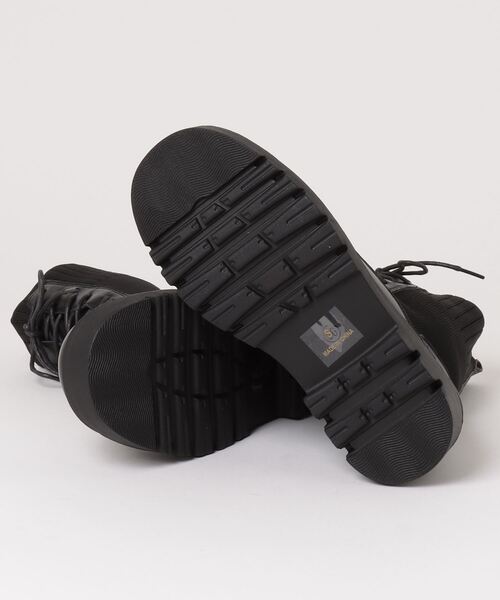 LibertyDoll(リバティードール)の「+5cm 軽量厚底 トラックソール ニットブーツ ソックスブーツ(ブーツ・レディース・ブラック/アイボリー/ブラック系1/アイボリー系1/アイボリー系2/シルバー×ブラック・3L/LL/M/L/S)」の8枚目の写真