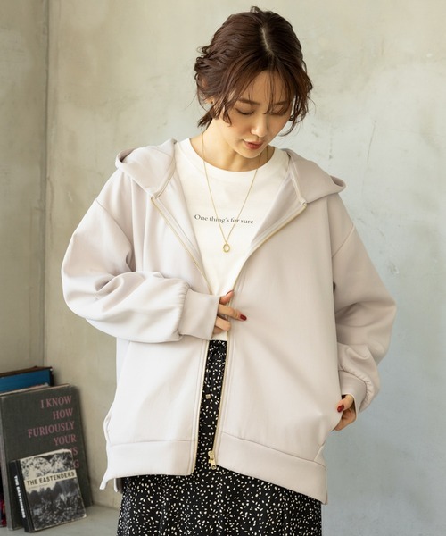 GLOBAL WORK（グローバルワーク）の「ライトクッションZIPパーカー