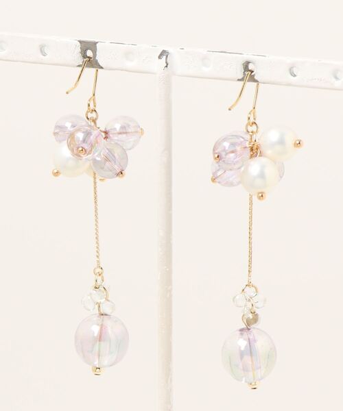tone（トーン）の「【R】キラキラジューシーなバブルピアス(MA)（ピアス（両耳用）・レディース・ラベンダー・FREE）」の9枚目の写真