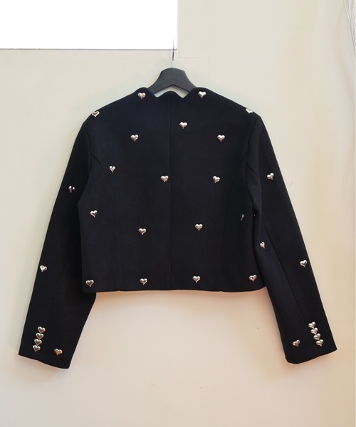 ULEULA(ウルア)の「ハートスタッズノーカラージャケット(ノーカラージャケット・レディース・ブラック・FREE)」の14枚目の写真