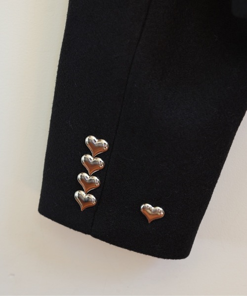 ULEULA(ウルア)の「ハートスタッズノーカラージャケット(ノーカラージャケット・レディース・ブラック・FREE)」の17枚目の写真