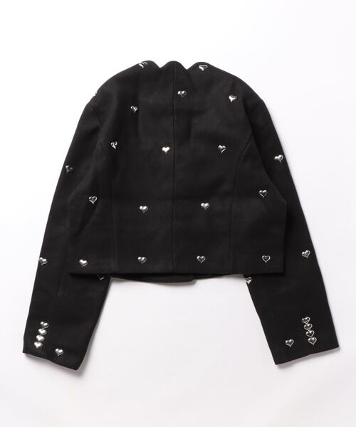 ULEULA(ウルア)の「ハートスタッズノーカラージャケット(ノーカラージャケット・レディース・ブラック・FREE)」の19枚目の写真