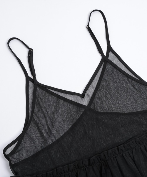 お値下げ中！DICH HENDERSON シアーキャミソール black FLOCKING SHEER CAMI – DICH HENDERSON