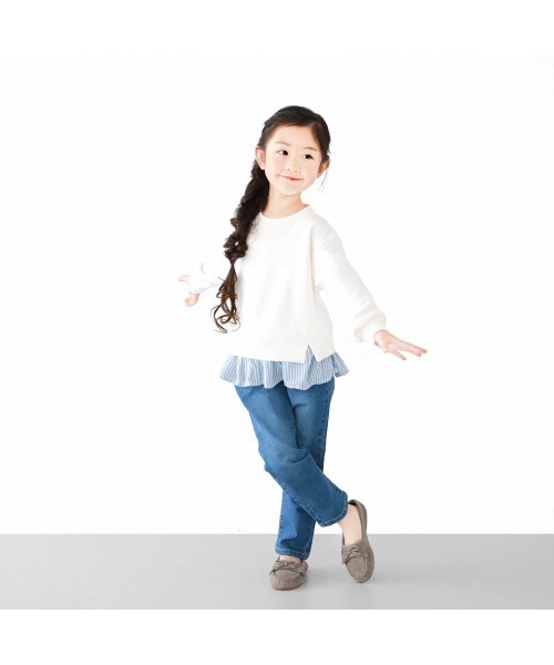 L.COPECK(エルコペック)の「ハイストレッチデニムパンツ(デニムパンツ・キッズ・ネイビー/ブルー/ブルー系・160cm/170cm/150cm)」の5枚目の写真