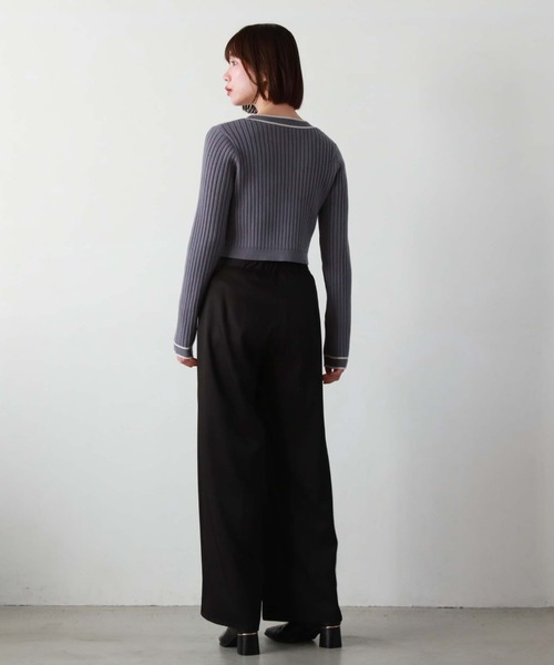 archives（アルシーヴ）の「フロントｚｉｐハイウエスト　ストレートパンツ（その他パンツ・レディース・アイボリー/ブラック/ブラウン・MEDIUM）」の19枚目の写真