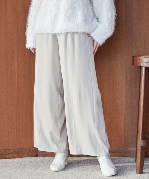 archives（アルシーヴ）の「フロントｚｉｐハイウエスト　ストレートパンツ（その他パンツ・レディース・アイボリー/ブラック/ブラウン・MEDIUM）」の8枚目の写真