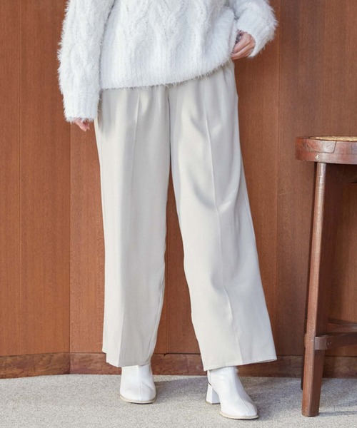 archives（アルシーヴ）の「フロントｚｉｐハイウエスト　ストレートパンツ（その他パンツ・レディース・アイボリー/ブラック/ブラウン・MEDIUM）」の11枚目の写真