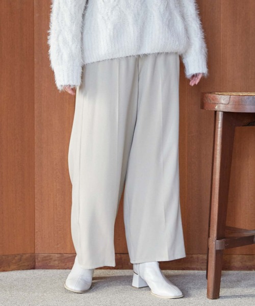 archives（アルシーヴ）の「フロントｚｉｐハイウエスト　ストレートパンツ（その他パンツ・レディース・アイボリー/ブラック/ブラウン・MEDIUM）」の10枚目の写真