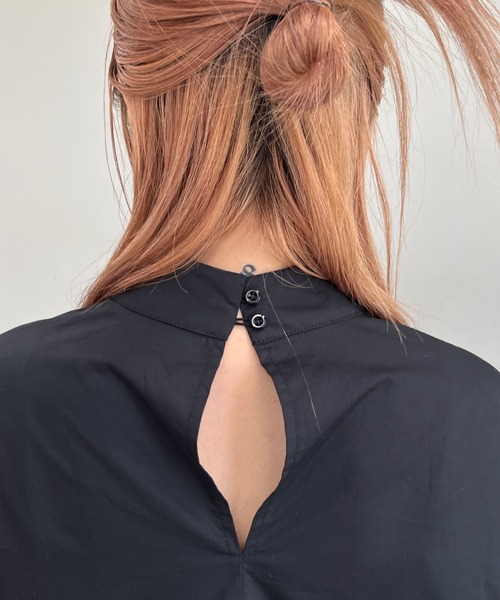 WHO'S WHO gallery(フーズフーギャラリー)の「ドロスト袖ボリュームギャザーワンピ(ワンピース・レディース・オフホワイト/ブラック・FREE)」の10枚目の写真