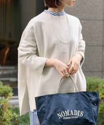 クルーネックチュニックニット