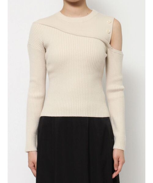 RESEXXY（リゼクシー）の「レイヤードボタンニットトップス（ニット/セーター・レディース・グリーン/ブラック/アイボリー・FREE）」の16枚目の写真