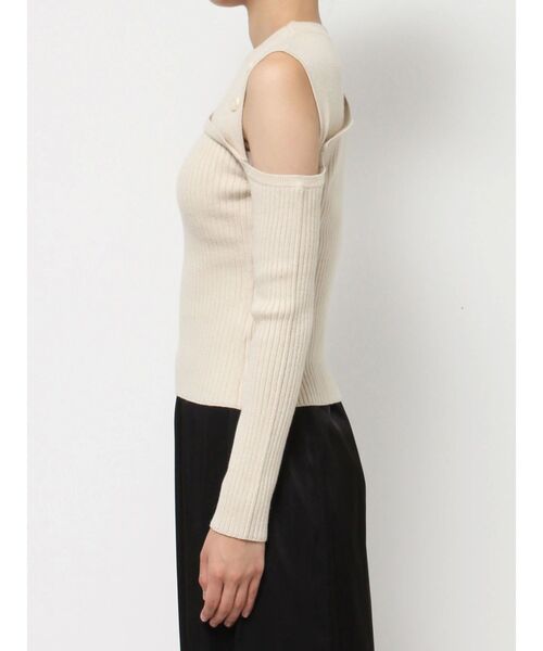 RESEXXY（リゼクシー）の「レイヤードボタンニットトップス（ニット/セーター・レディース・グリーン/ブラック/アイボリー・FREE）」の17枚目の写真