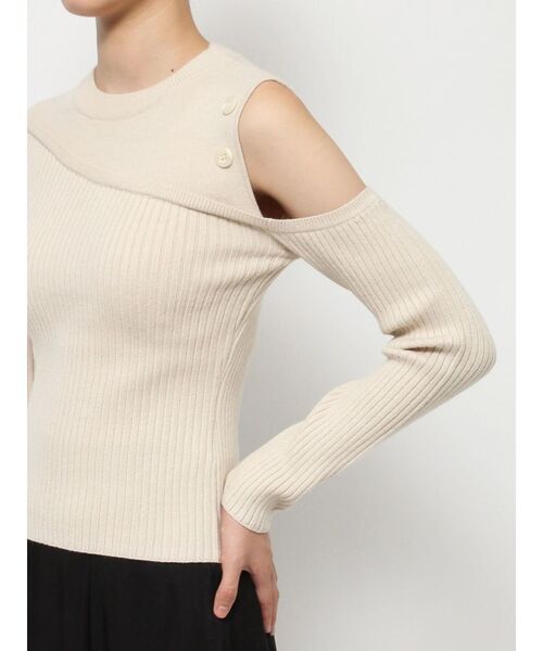 RESEXXY（リゼクシー）の「レイヤードボタンニットトップス（ニット/セーター・レディース・グリーン/ブラック/アイボリー・FREE）」の20枚目の写真