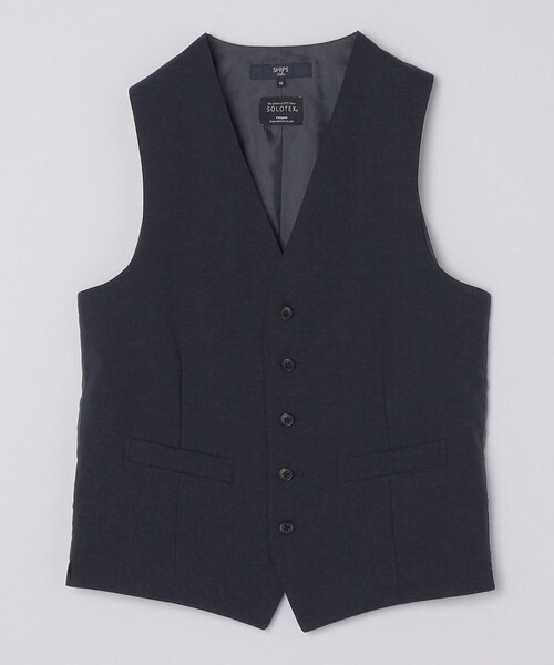 SHIPS Colors（シップス カラーズ）の「SHIPS Colors:〈洗濯機可能〉T/W ベスト（スーツベスト・メンズ・ブラック/ネイビー/コバルトブルー・44/48/46）」の3枚目の写真