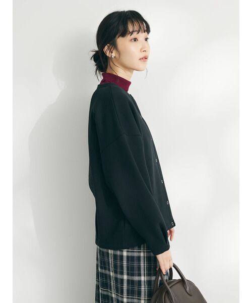 CRAFT STANDARD BOUTIQUE(クラフトスタンダードブティック)の「裏起毛リングドットカーディガン(カーディガン/ボレロ・レディース・杢グレー/レッド/ブラック/ホワイト系その他/アイボリー・FREE)」の19枚目の写真