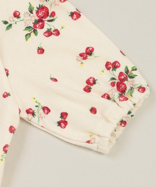 sense of wonder（センスオブワンダー）の「野イチゴ総柄ＮＥＷＢＯＲＮウェア（ロンパース・キッズ・キナリ・50-60cm）」の4枚目の写真