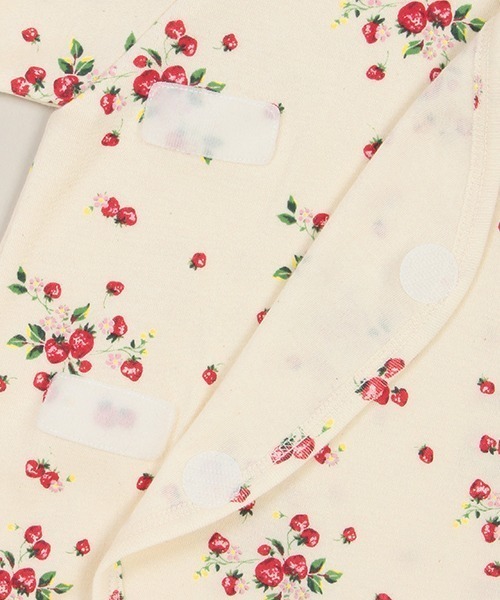 sense of wonder（センスオブワンダー）の「野イチゴ総柄ＮＥＷＢＯＲＮウェア（ロンパース・キッズ・キナリ・50-60cm）」の5枚目の写真