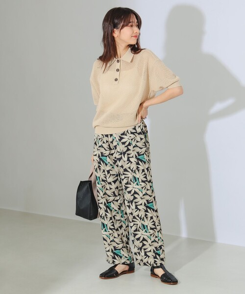 B:MING by BEAMS（ビーミングバイビームス）の「B:MING by BEAMS / ニット ポロシャツ（ポロシャツ・レディース・ホワイト系その他5/ネイビー・ONE SIZE）」の9枚目の写真