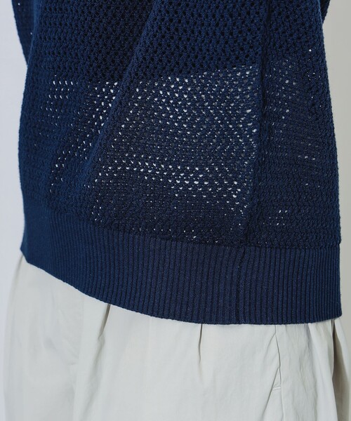 B:MING by BEAMS（ビーミングバイビームス）の「B:MING by BEAMS / ニット ポロシャツ（ポロシャツ・レディース・ホワイト系その他5/ネイビー・ONE SIZE）」の20枚目の写真