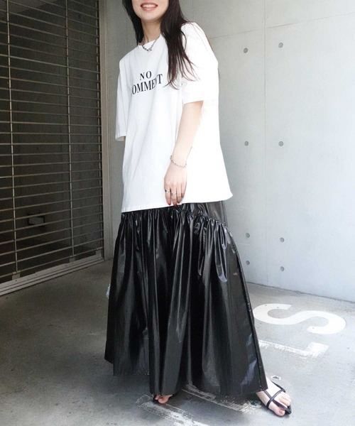 CORNERS（コーナーズ）の「メタリックギャザーフレアスカート（スカート・レディース・ゴールド/ブラック/シルバー・M）」の18枚目の写真