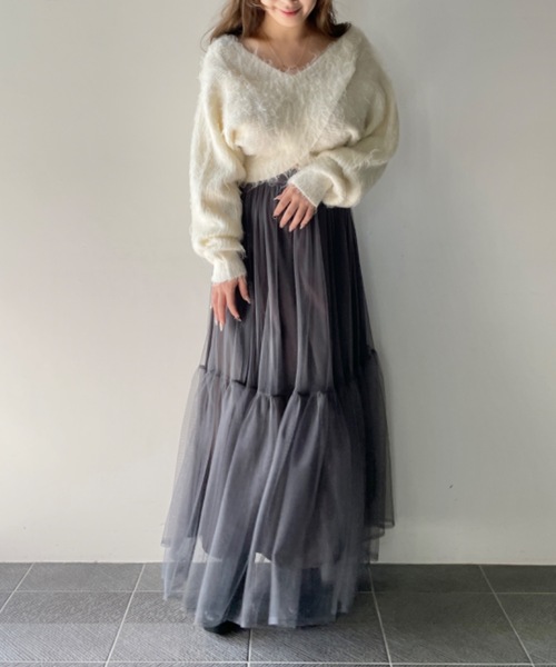 NOMAE（ノーマエ）の「シャギークロスニット（ニット/セーター）」 - WEAR