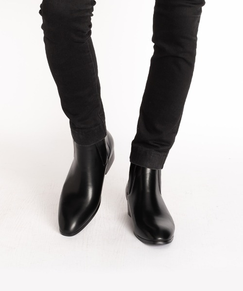 SVEC（シュベック）の「アシンメトリー サイドゴア チェルシーブーツ（ブーツ・メンズ・ブラック/ブラック系その他・40/41/42/43/44/45）」の11枚目の写真