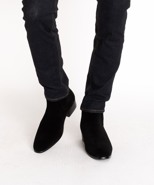 SVEC（シュベック）の「アシンメトリー サイドゴア チェルシーブーツ（ブーツ・メンズ・ブラック/ブラック系その他・40/41/42/43/44/45）」の22枚目の写真