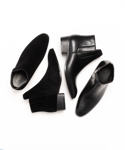 SVEC（シュベック）の「アシンメトリー サイドゴア チェルシーブーツ（ブーツ・メンズ・ブラック/ブラック系その他・40/41/42/43/44/45）」の17枚目の写真