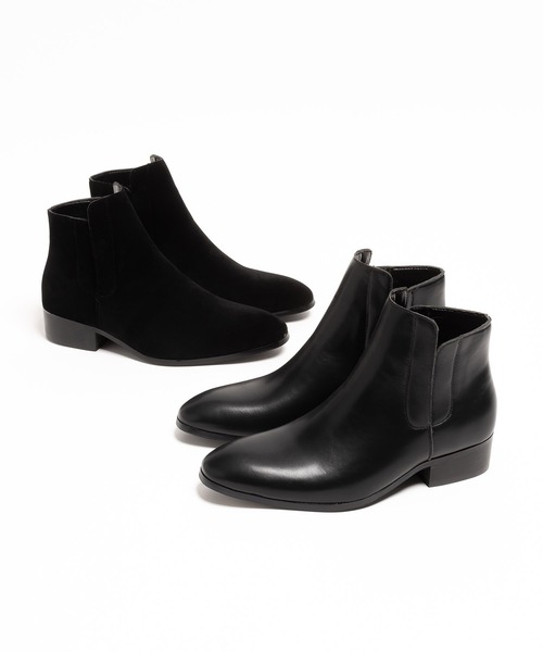 SVEC（シュベック）の「アシンメトリー サイドゴア チェルシーブーツ（ブーツ・メンズ・ブラック/ブラック系その他・40/41/42/43/44/45）」の19枚目の写真