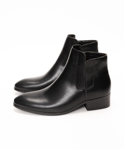 SVEC（シュベック）の「アシンメトリー サイドゴア チェルシーブーツ（ブーツ・メンズ・ブラック/ブラック系その他・40/41/42/43/44/45）」の18枚目の写真
