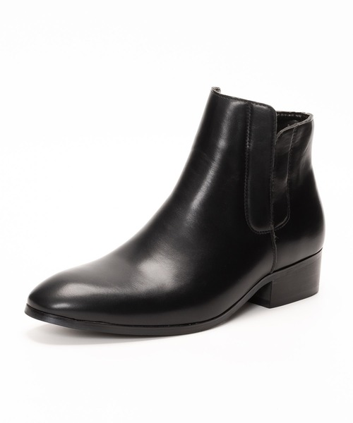 SVEC（シュベック）の「アシンメトリー サイドゴア チェルシーブーツ（ブーツ・メンズ・ブラック/ブラック系その他・40/41/42/43/44/45）」の16枚目の写真