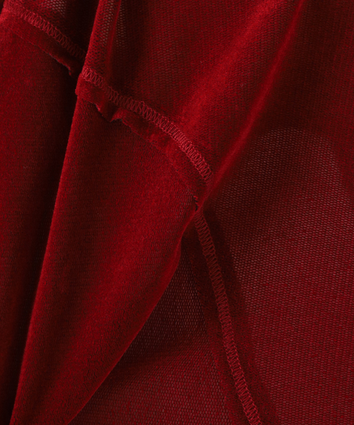 Needles（ニードルス）の「【NEEDLES/ニードルズ】V Neck Cardigan：カットソー[ムジ]（カーディガン/ボレロ・レディース・レッド/ブラック・MEDIUM）」の22枚目の写真