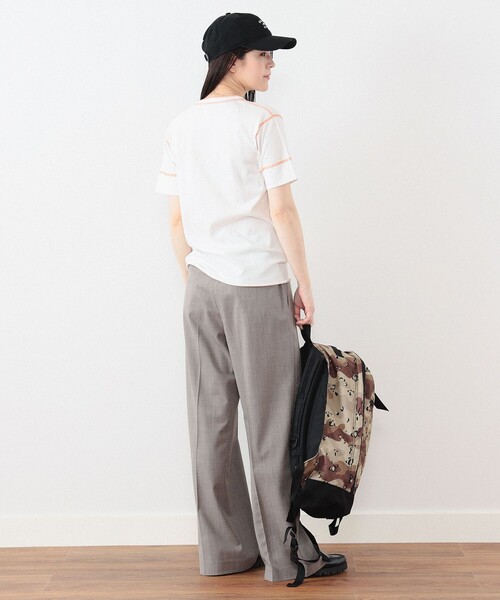 BEAMS BOY(ビームスボーイ)の「Healthknit × BEAMS BOY / 70s ヘンリーネック ショートスリーブ(Tシャツ/カットソー・レディース・レッド/ネイビー/オレンジ・FREE)」の5枚目の写真