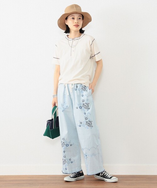 BEAMS BOY(ビームスボーイ)の「Healthknit × BEAMS BOY / 70s ヘンリーネック ショートスリーブ(Tシャツ/カットソー・レディース・レッド/ネイビー/オレンジ・FREE)」の18枚目の写真