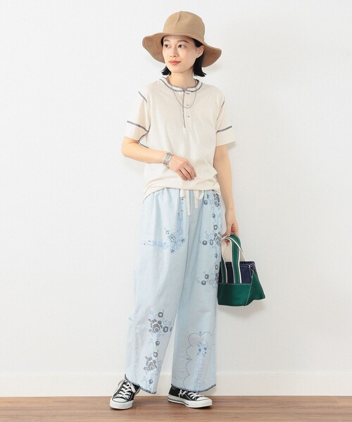 BEAMS BOY(ビームスボーイ)の「Healthknit × BEAMS BOY / 70s ヘンリーネック ショートスリーブ(Tシャツ/カットソー・レディース・レッド/ネイビー/オレンジ・FREE)」の19枚目の写真