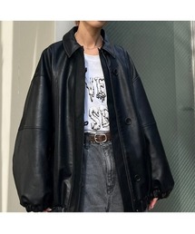 BLACK BY MOUSSY | fake leather jacket(フェイクレザージャケット)(その他アウター)