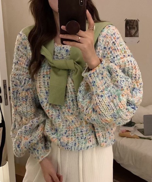 セール】マルチミックスカラーニット（ニット/セーター）｜LAC