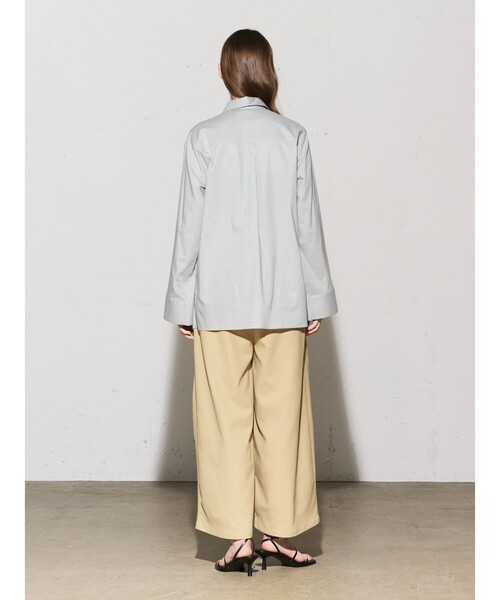 MIDIUMISOLID(ミディウミソリッド)の「MIDIUMISOLID for Ladies ワイドスリーブシャツ(シャツ/ブラウス・レディース・ピンク/オフホワイト/グレー/ブラック・FREE)」の7枚目の写真